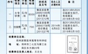 郑州澍青医学高等专科学校收费公示